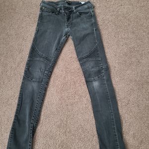 Fox brand moto style jeans